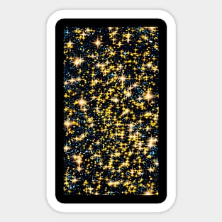 Starry texture star pattern art Sticker